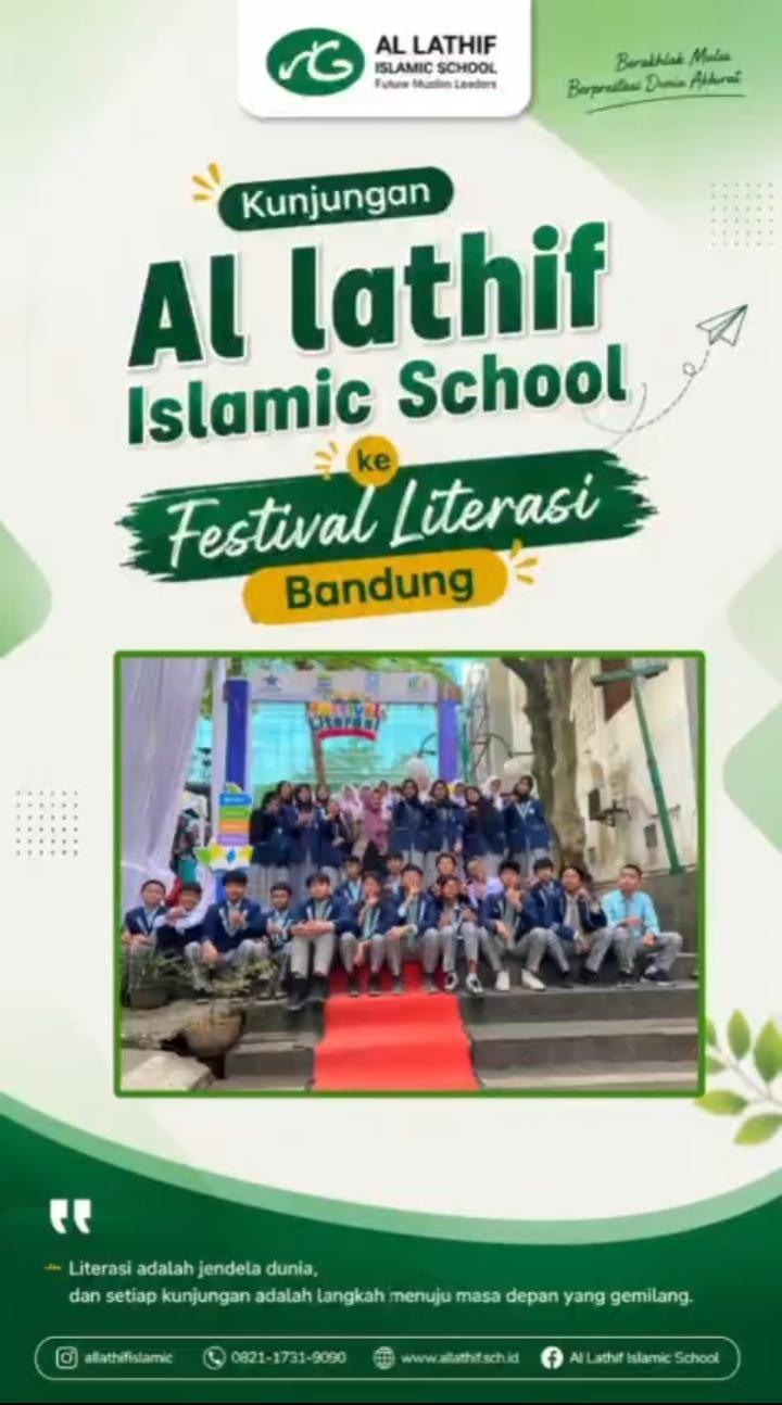 Al Lathif Hadir di Festival Literasi Bandung, Membentuk Generasi Berakhlak, Kreatif, Kritis, dan Kaya Pengalaman